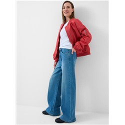 Брюки текстильные джинсовые для женщин