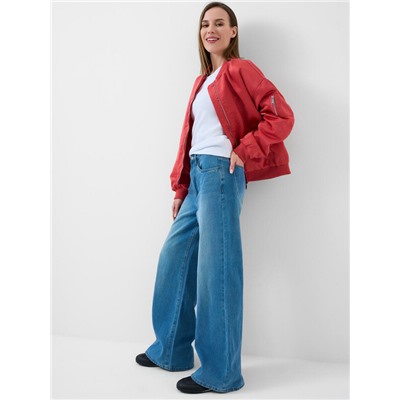 Брюки текстильные джинсовые для женщин