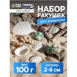 Набор ракушек Пижон Аква 100 г, микс №1