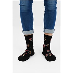 Носки мужские Новогодняя история (Черный)