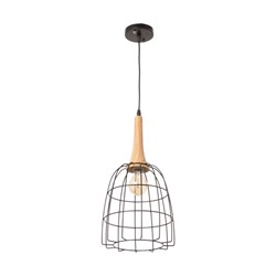 Светильник BayerLux «Чикаго», 1×40 Вт, Е27, черный/коричневый, 24.5×24.5×44(144) см