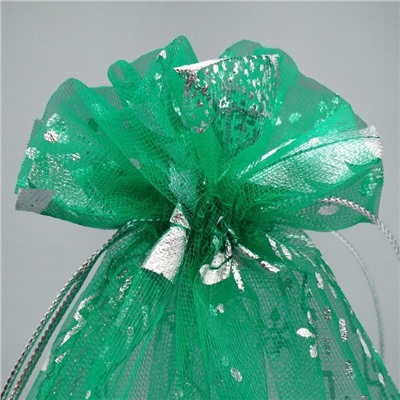 Мешочек подарочный новогодний органза «Исполнения желаний», 20×30 см ± 1.5 см