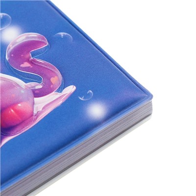 Записная книжка подарочная, на гребне, 80 листов в линейку, обложка ПВХ 3D, Кошка,10×10.5 см