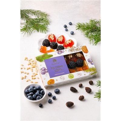 Мармелад "Настроение дарить" - без сахара /кедровый орех,черника,пихта/ 190г / ТМ Сибирский кедр