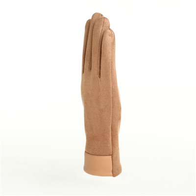 Перчатки женские, безразмерные, сенсорные, без утеплителя, бежевые