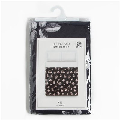 Покрывало 2-спальное «Этель» Natural print, 180×215 см, 100% хлопок