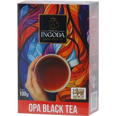 PRINCE OF INGODA. Черный чай OPA 100 гр. карт.упаковка