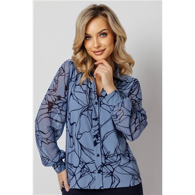 Блузка женская  7096/03/Голубой