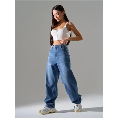 Джинсы багги мом