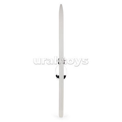 Лыжи подростковые "Ski Race" унив.крепление "Цикл", с палками стеклопластик серые (140/105)