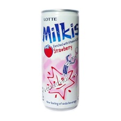 Напиток газированный Милкис Клубника, Milkis Lotte 250 мл