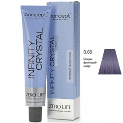 CONCEPT Infinity Crystal Гелевый полуперманентный краситель для волос 8/69 блондин фиолетовый-сандре 60 мл
