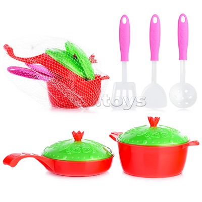 Набор посуды Кухонный сервис Волшебная Хозяюшка (7 предметов) в сетке