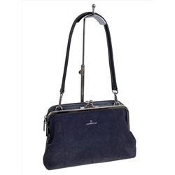 Женская сумка из искусственной кожи и натуральной замши, цвет серый