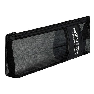 Пенал-косметичка 200х80х30 мм 71985 "ФРАЗЫ С ХАРАКТЕРОМ" нейлон, иск.кожа Феникс