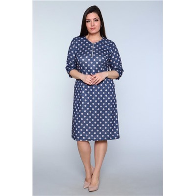 Платье Пульс (Синий горох)