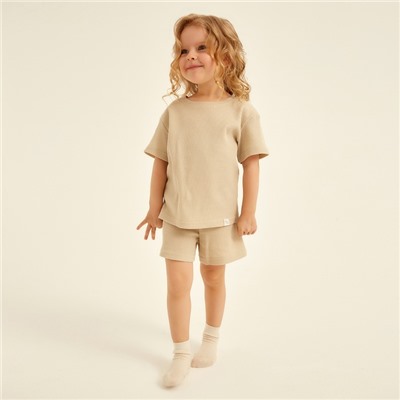 Пижама детская SL HOME, размер 38 (146-152 см), бежевая