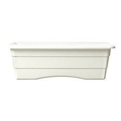 Ящик балконный для цветов, 6 л, 40×17×13.5 см, пластиковый, белый