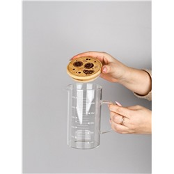 Кувшин для воды с крышкой «Апельсин», 550 мл