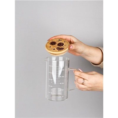 Кувшин для воды с крышкой «Апельсин», 550 мл