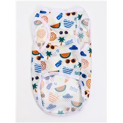 Майка для животных «Отпуск», размер S, ДС 24 см, ОГ 34 см, ОШ 27 см