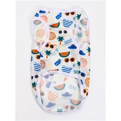 Майка для животных «Отпуск», размер XL, ДС 38 см, ОГ 48 см, ОШ 35 см