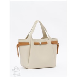 Сумка женская кожаная 52982OS off white Polina&Eiterou