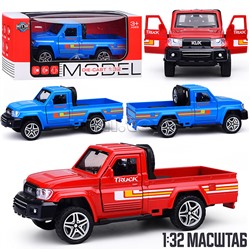 Машина "Пикап" 1:32 металл (свет,звук,откр дв) в коробке