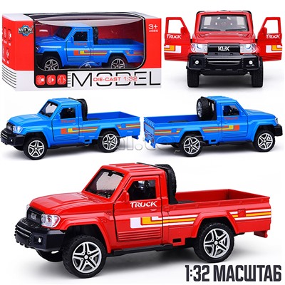 Машина "Пикап" 1:32 металл (свет,звук,откр дв) в коробке