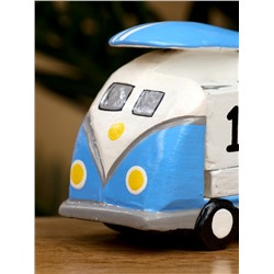 Календарь настольный «Микроавтобус», 10×5×7 см, дерево, синий