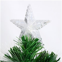 Ёлка светодиодная «Пучок радужный» 60 см, диаметр нижнего яруса 35 см, 55 ПВХ веток, мигание, свечение мульти