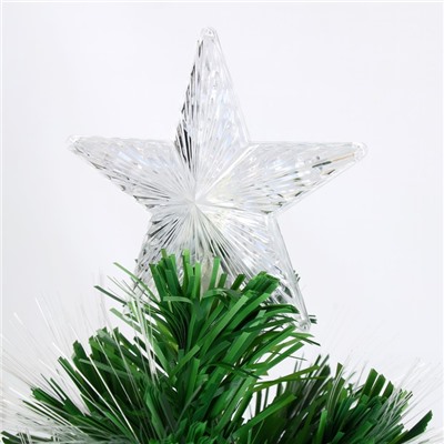 Ёлка светодиодная «Пучок радужный» 60 см, диаметр нижнего яруса 35 см, 55 ПВХ веток, мигание, свечение мульти