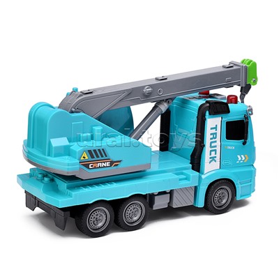Машина "Автокран" на батарейках, в коробке