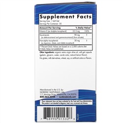 Nordic Naturals, Vitamin E Complex, 30 Soft Gels