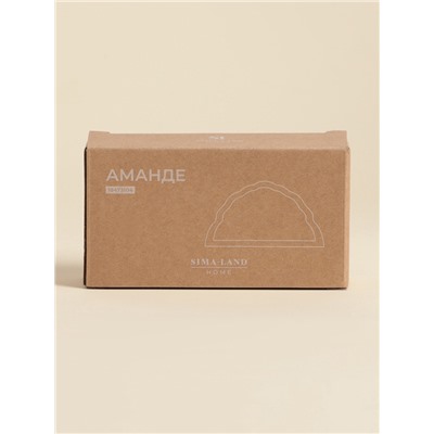 Салфетница SL Home «Аманде», 15×4×7.8 см, фарфор, белая