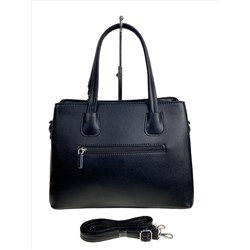 Женская сумка из искусственной кожи, цвет черный