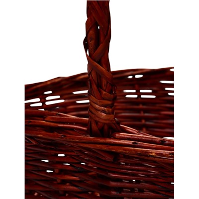 Корзина плетёная для хранения Lyng, с ручкой, ива, коричневая, набор 3 шт., Greengo