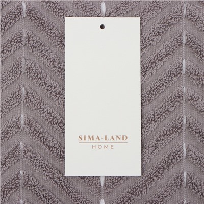 Коврик махровый SL HOME: Lines «Софт Мист», 50×70 см, хлопок 100%