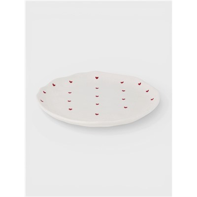 Тарелка «Уютный дом. Сердечки», d=20 см, керамика, белая