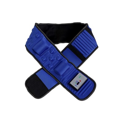 Массажер для похудения LEM-09, пояс, вибрационный, магнитный, 128 см, 220 В, синий