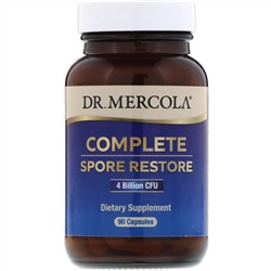Dr. Mercola, Complete Spore Restore, 4 млрд КОЕ, 90 капсул