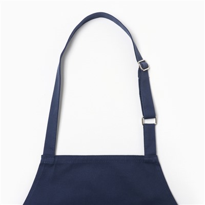 Фартук «Этель», синий, 63×75 см,100% хлопок