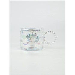Кружка новогодняя стеклянная «Тепла и уюта», 300 мл, голография