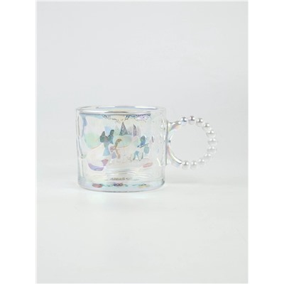 Кружка новогодняя стеклянная «Тепла и уюта», 300 мл, голография