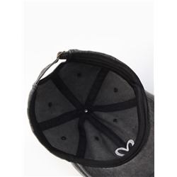 Кепка женская MINAKU «Сердце», размер 56-58, чёрная, вареный деним