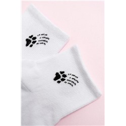 Носки Люблю котиков женские 3 пары (Белый)