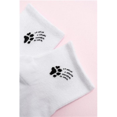 Носки Люблю котиков женские 3 пары (Белый)