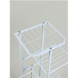 Подставка для цветов Greengo, 6 полок, 44×22×105 см, напольная, металл, белая