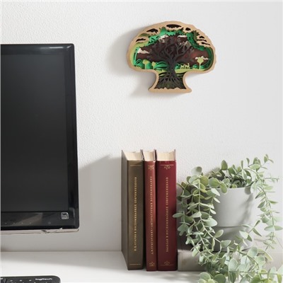 Панно настенное дерево «Древо жизни», декор, 13.8×17.4 см