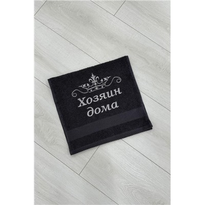 14419/1 Хозяин дома полотенце махровое плотность 400гр. (Графит)